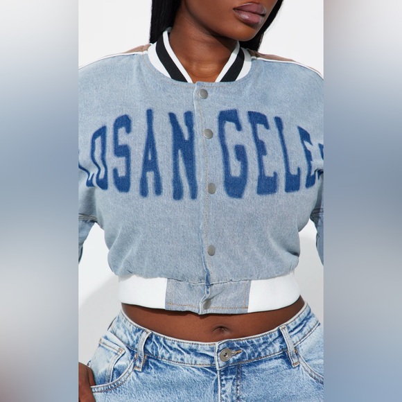 City Denim Bomber Jacket✨ - Picture 2 of 7